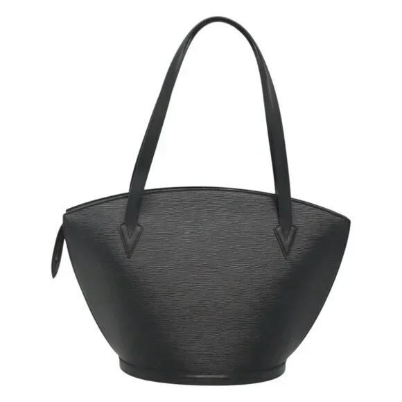 LOUIS VUITTON Epi Saint Jacques Shopping Shoulder Bag Black M52262 Auth 118030